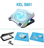 ZR924 S601 Tek Fanlı Rgb Metalik Laptop Soğutucu