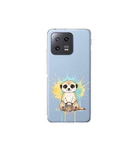 Xiaomi Mi 13 Pro ile Uyumlu Splash Mirket Tasarımlı Şeffaf Silikon Kılıf