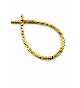 Hematit Doğal Taş Parlak Gold Rondela Kesim 4x2mm Dizi