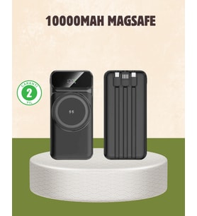 10000 mAh Kablosuz Powerbank – 15W Hızlı Şarj,  Type-C Çoklu Çıkışlı