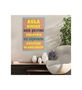 Ahşap Retro Mdf Poster , Komik Sözler , Duvar Yazıları , Manzara ,  Tarih , Edebiyat - Tbl0374