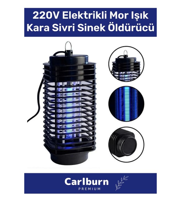 Özel Üretim Prizli Az Yer Kaplar 220V Elektrikli Cihaz Cız Lamba Mor Işık Kara Sivri Sinek Öldürücü