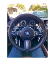 DİKİŞLİ DİREKSİYON KILIFI DAMARLI SİYAH DERİ SİYAH DİKİŞLİ X6 İÇİN