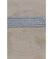 Kristal Kuvars Taşı YARIM Dizi 3mm (17cm uzunluğundadır)
