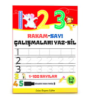 Rakam-Sayı Çalışmaları YAZ-SİL Kitabı