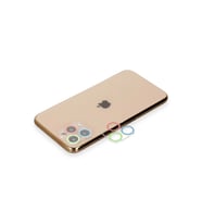 Newface Apple iPhone 11 Pro Renkli Kamera Lens Koruma Cam - Mavi-Yeşil