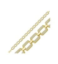 Gümüş Gold Zirkon Taşlı Kadın Bileklik CSR2184494