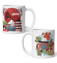 Japonya Kupa Bardak 2 Adet Seyahat Hatıra Japan Mug (Karışık)