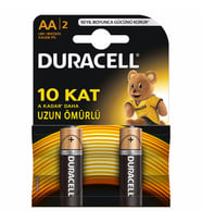 Duracell AA 1,5V pil (2 Adet)