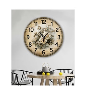 bilge Tasarım retro Duvar Saati 40 x 40 CM (Karışık)