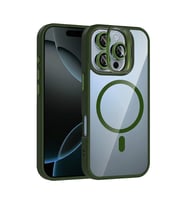 Joko Apple iPhone 16 Pro Max Remim Lensli Magsafe Standlı Kapak - Koyu Yeşil