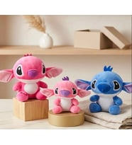 Stitch Tarzı Peluş Anahtarlık Oyuncak – Sevimli Mavi ve Pembe Stitch Karakteri Yumuşak Peluş Çanta Süsü