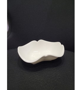 Salata Kase Porelen Beyaz Çerezlik Şekerlik Lokumluk 13x9x5cm Sofra Kase 1 Adet