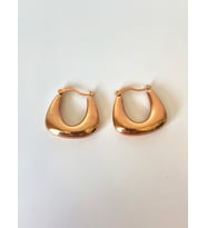 Altın Kaplama Halka Küpe (Gold)