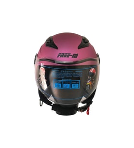 Motosiklet ve Bisiklet Yarım Camlı Çocuk Kaskı Ce Abs Material Motor Kaskı Fuchsia
