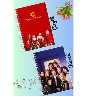 Twice defter seti 2 adet A4 boyutu 21*30 çizgili + kareli 60 syf