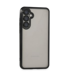 Samsung Galaxy S23 Fe Kılıf Kamera Korumalı Lensli Silikon - Siyah