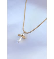 316L Çelik Gold Renk İtalyan Zincir Model Piyon Figür Kadın Kolye 5886 - ETC9030-5528