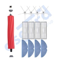ROBOROCK S7 ( PLUS- MAXV-MAXV ULTRA- PRO ULTRA ) UYUMLU  1 Ana Fırça 4 Yan Fırça 4 Filtre 4 Mop PKT-iasgf0000708
