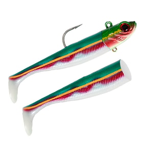 Seabor Deep Fake 18.5cm 200gr 2+1 Off Shore Silikon Yem Green UV