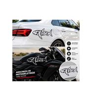 Shark Köpek Balığı oto motor laptop sticker 16x12