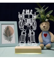 Robot Tasarımlı 3d Led Lamba