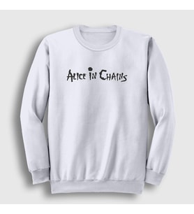Presmono Unisex Beyaz Alice In Chains Sweatshirt 8226tt (Beyaz)