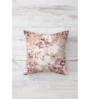 Soft Renk Gül Desen Çift Taraflı Baskılı Gizli Fermuarlı Yastık Kılıfı Kırlent Koltuk Yastık Kılıfı (Çok Renkli)