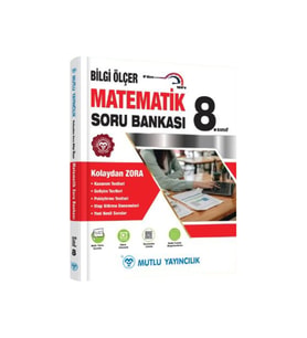 Mutlu Yayınları 8. Sınıf Matematik Bilgi Ölçer Soru Bankası