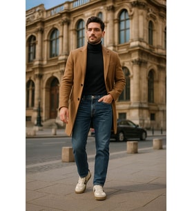 Erkek Normal Kalıp Regular Jean Pantolon (Mavi)