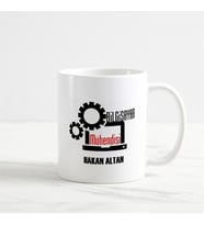 Bilgisayar Mühendisi Kupa Bardak (1. Tasarım) (Beyaz)