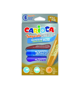 Carioca Temperello Stick Poster Boyama Kalemi Metalik 6 Renk 