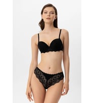 Pierre Cardin Lingerie Push Up Regular Sütyen (Siyah)