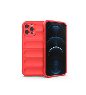 Apple İphone 12 Pro Max Kılıf Optimum Silikon - Kırmızı
