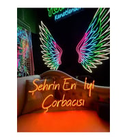 Şehrin En İyi Çorbacısı Yazılı Neon Tabela
