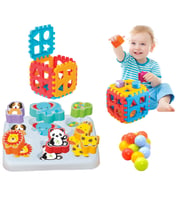 Sevimli Hayvanlar Bultak + Bul-Tak Puzzle + 10 Adet Havuz Top Hediyeli