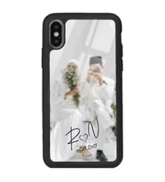 iPhone Xs Max Uyumlu Harfli Bulanık Fotoğraf Tasarımlı Glossy Telefon Kılıfı