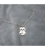 Panda Kolye Özel İtalyan Zincirli Kişiye Özel