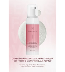 Skin Sensual Cleanser Foam With Lavender Angustifolia Niacinamide Hyaluronic Acid Temizleme Köpüğü