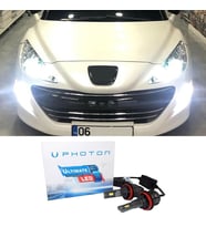 Peugeot RCZ Led Xenon Sis Far Ampulü H8 Ultimate 9500 Lumens Yeni Seri Beyaz 2011-2015