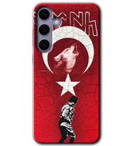 Galaxy S24 Kılıf HD Desen Baskılı Kılıf - Bozkurt Atam