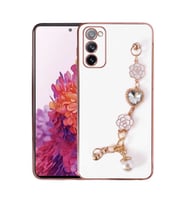 Galaxy S20 FE Kılıf El Tutamaçlı Taka Kapak (Beyaz)