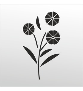 Folyo Sticker Çiçek Deseni ADKPQUY345 80cm Uzunluk (Karışık)