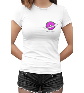 I Miss Home Beyaz Kadın Tshirt