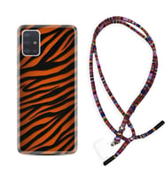 Samsung a71 A72 A73 A7 A9 2018 C7 C9 Kılıf Boyun Asklı Rasta Silikon Leopar Yeni 1676