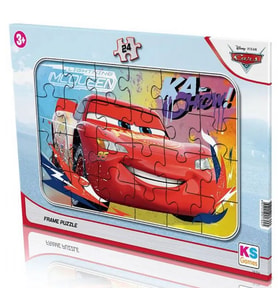 KS Games Erkek Çocuk Disney Arabalar Lisanslı 24 Parça Frame Puzzle - CR704 - 3 Yaş Üzeri