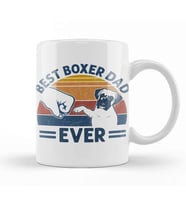 Vintage Best Boxer Dad Ever Bump Fit Dog Dad Funny Fathers Day Gifts Köpek Kupa Bardak Porselen