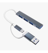 Multi Usb Çoklayıcı 4 Port 'lu Bağlantı İstasyonu İnce USB Bölücü TYPE-C Tipi Çoklu Adaptör (Çok Renkli)