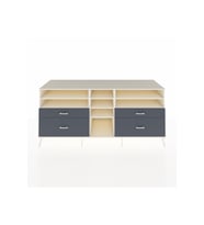 Kronos Konsol 7 Raflı 4 Çekmeceli  220x59x99 Aytaşı-Aytaşı/Antrasit