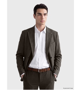 LCW BUSINESS Kahverengi Regular Fit Erkek Blazer Ceket